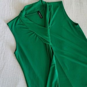 Green Sleeveless Blouse